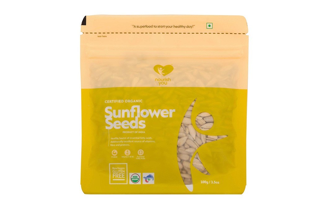Nourish You Organic Sunflower Seeds    Pack  100 grams